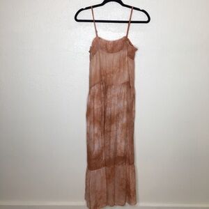 Talulah Tie Dye Print Tiered Maxi Dress S